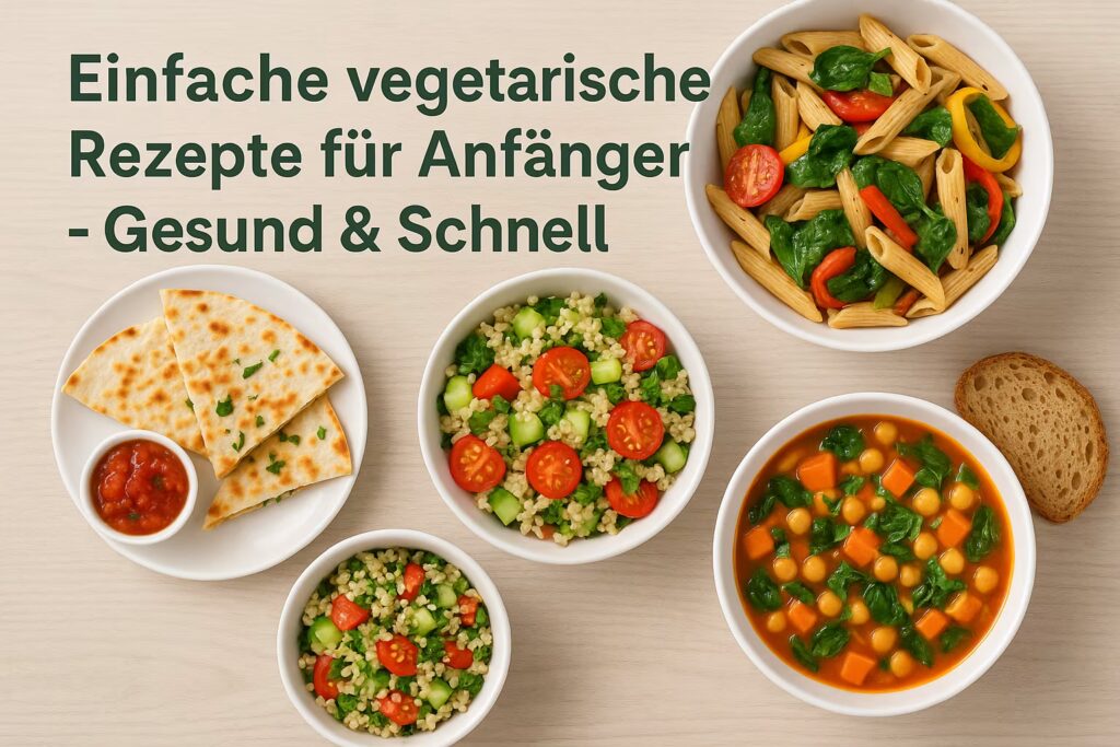 Einfache vegetarische Rezepte für Anfänger